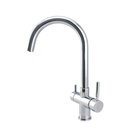 New Cairo 4-in-1 Kitchen Tap – Dual Lever Kitchen Tap | Hot and Cold Mixer | Filtered Drinking Water | Hydrogen Water Compatible Tap | 360° Swivel Spout