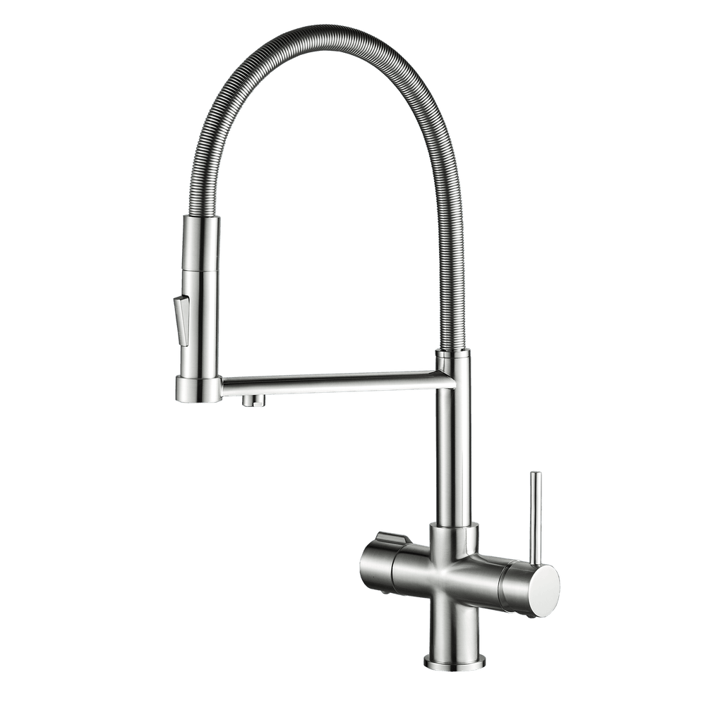 Rio 4-in-1 Kitchen Tap | Dual Lever Tap | Filter & Hydrogen Water Compatible | Pull-Down | 360° Swivel Spout